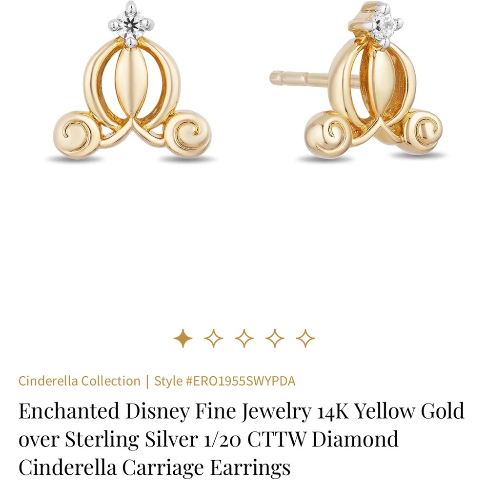DISNEY✨14k DIAMOND✨EARRINGS